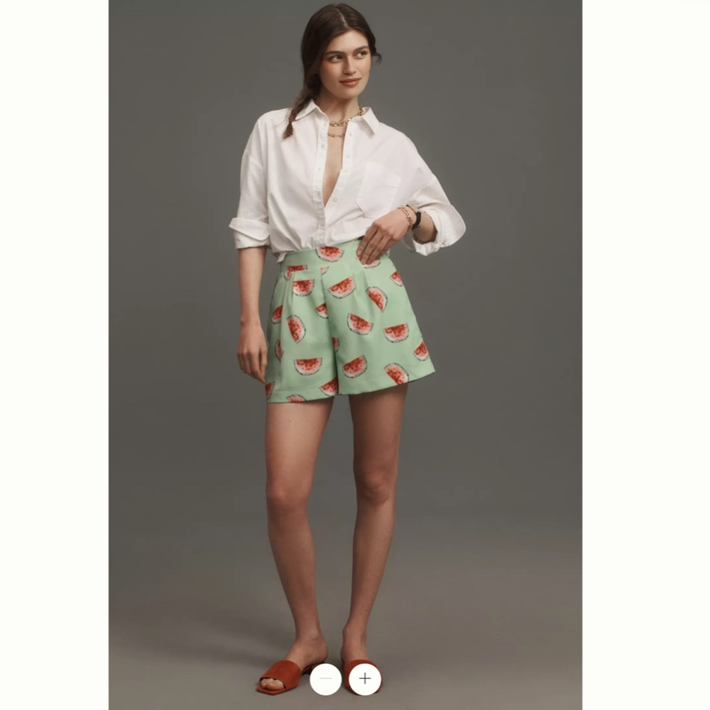 Anthropologie Hutch Printed Pleated Shorts - Picture 3 of 4